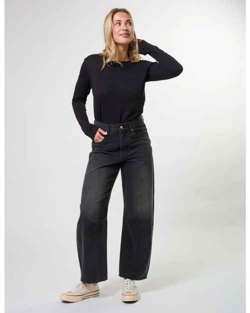 Stella and Gemma Carson Barrel Jean Slate Grey