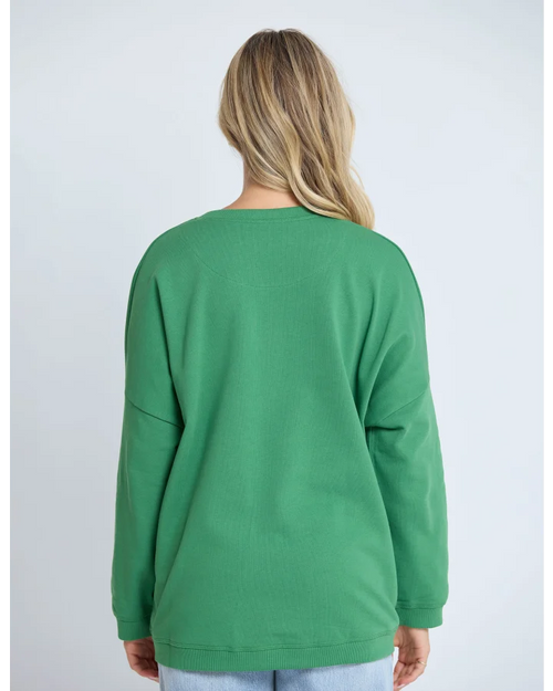 Stella and Gemma Newport Pocket Sweatshirt Basil Green