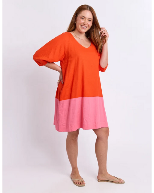 Elm Bella Dress Tangerine