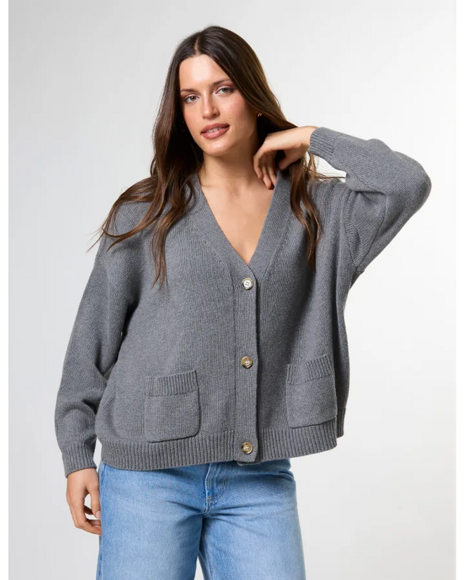 Stella and Gemma Bentley Cardigan Dark Grey