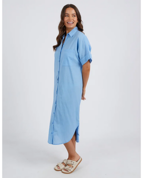 Elm Blake Shirt Dress Azure Blue