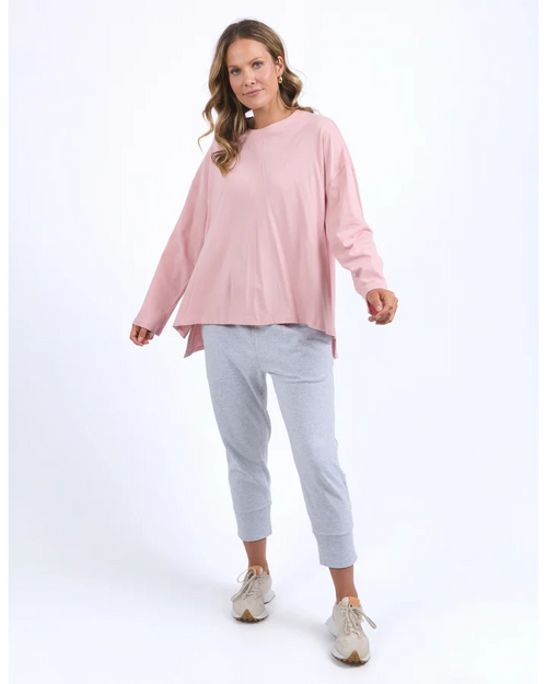 Elm Naomi Long Sleeve Top Blush
