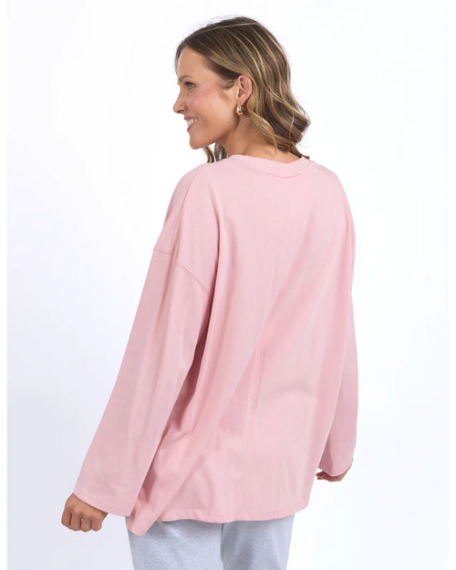 Elm Naomi Long Sleeve Top Blush