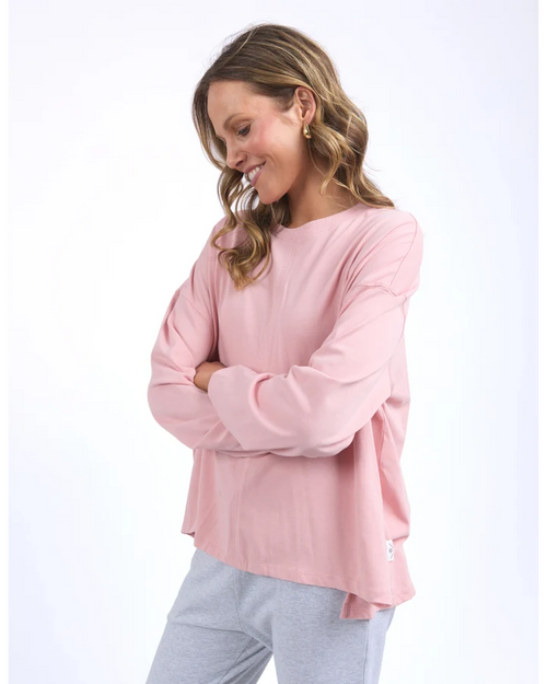 Elm Naomi Long Sleeve Top Blush