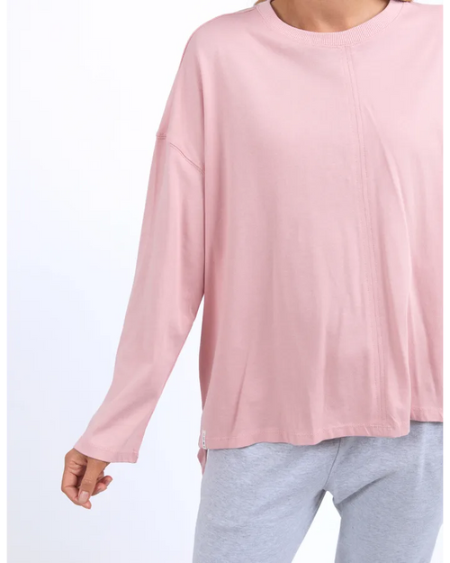 Elm Naomi Long Sleeve Top Blush