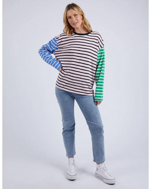Elm Sally Stripe Long Sleeve T Shirt Pinkaboo