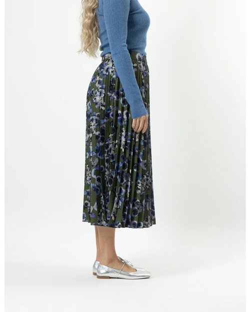 Stella and Gemma Brigette Blurred Blooms Lime Skirt 