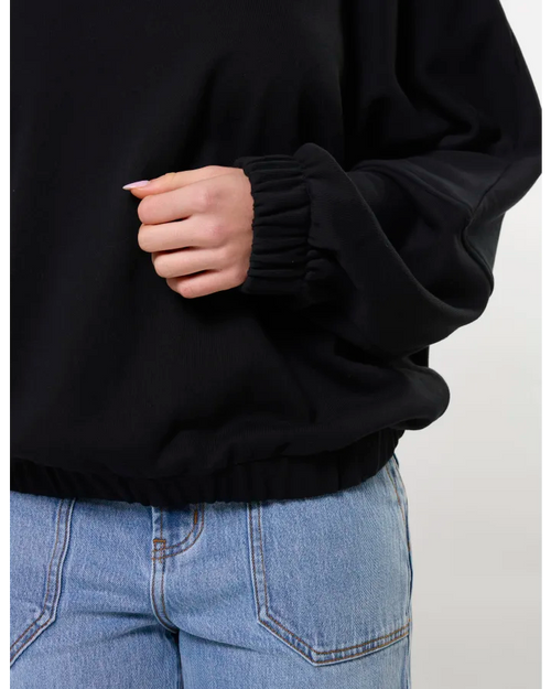 Stella and Gemma Bubble Sweatshirt Black