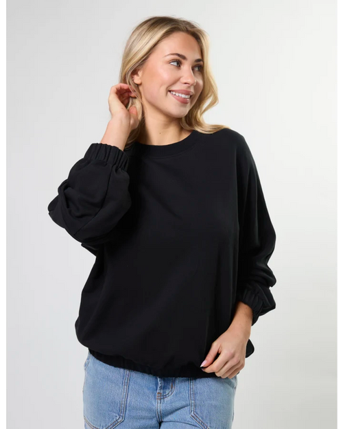 Stella and Gemma Bubble Sweatshirt Black