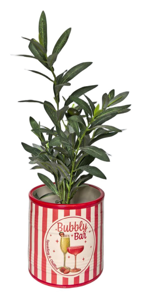 Spritz Bubbly Bar Planter Pink 16cm