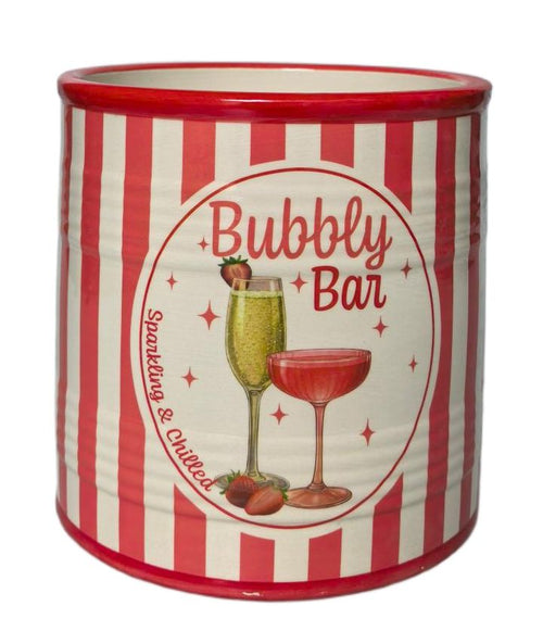 Spritz Bubbly Bar Planter Pink 16cm