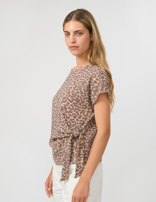 Stella and Gemma Cara Top Leopard