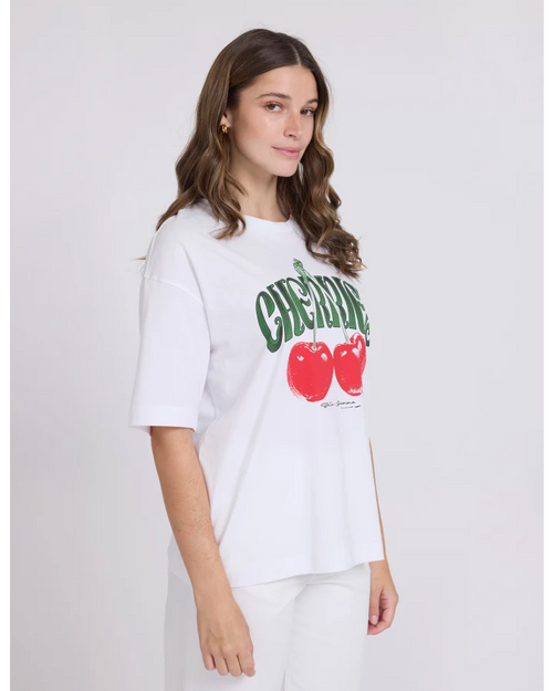 Stella and Gemma Porter White Cherries T Shirt
