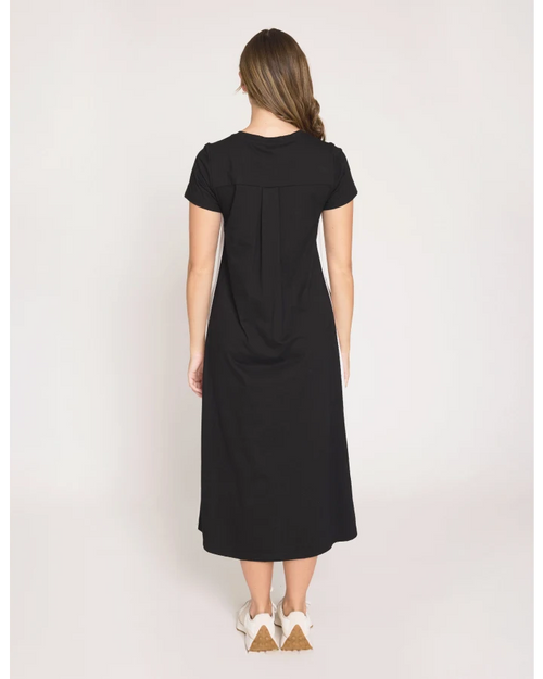 PREORDER - Stella and Gemma Gabriel Cleo Dress Black DUE OCTOBER