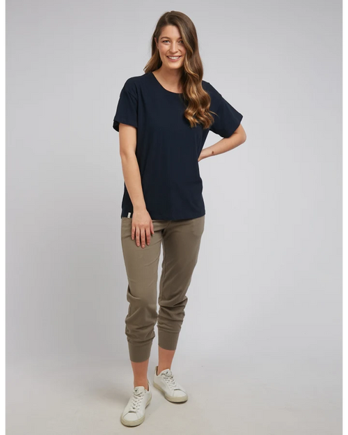 Elm Clover T Shirt Navy