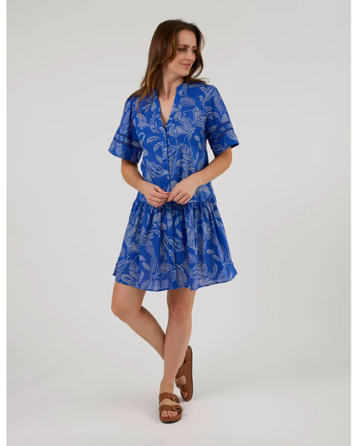 Stella and Gemma Eugenie Dress Corfu Cobalt