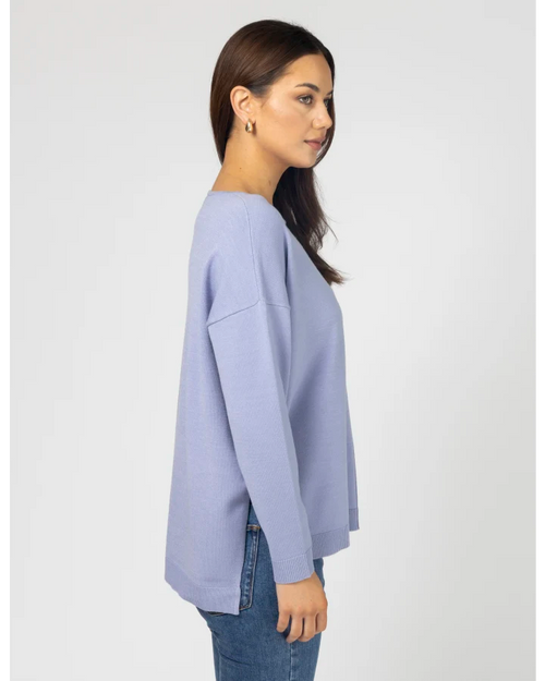 Stella and Gemma Halle Knit Top Cornflower