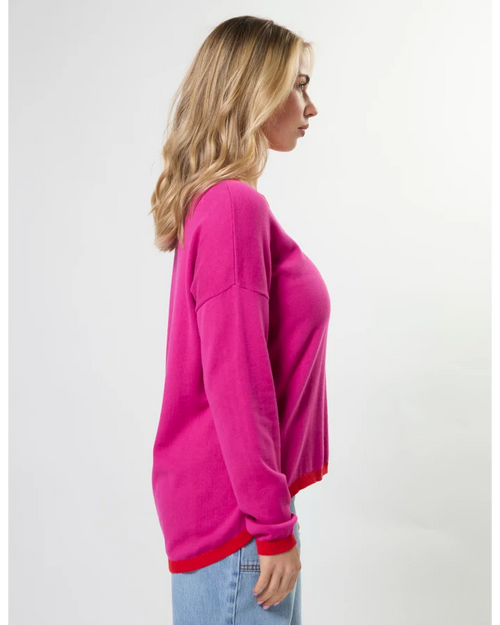 Stella and Gemma Street Jumper Crimson Crush