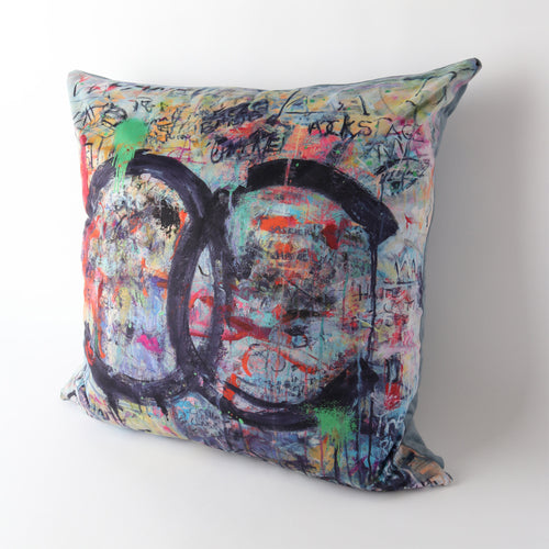 Art Cushion Velvet Black Coco