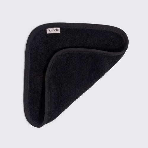 Kitsch Microfiber Face Towels 3pc Set - Black
