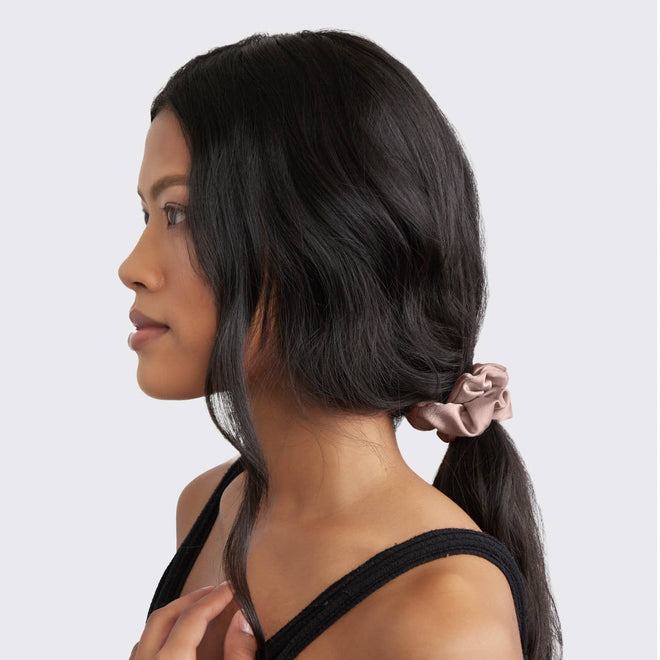 Kitsch Satin Sleep Scrunchies 5pc- Cameo