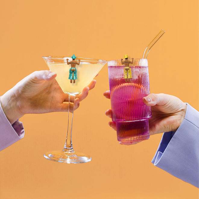 Disco Cowboy Drinks Markers Set of 4