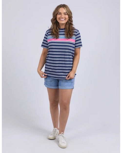 Elm Sylvia T Shirt Blue Depths