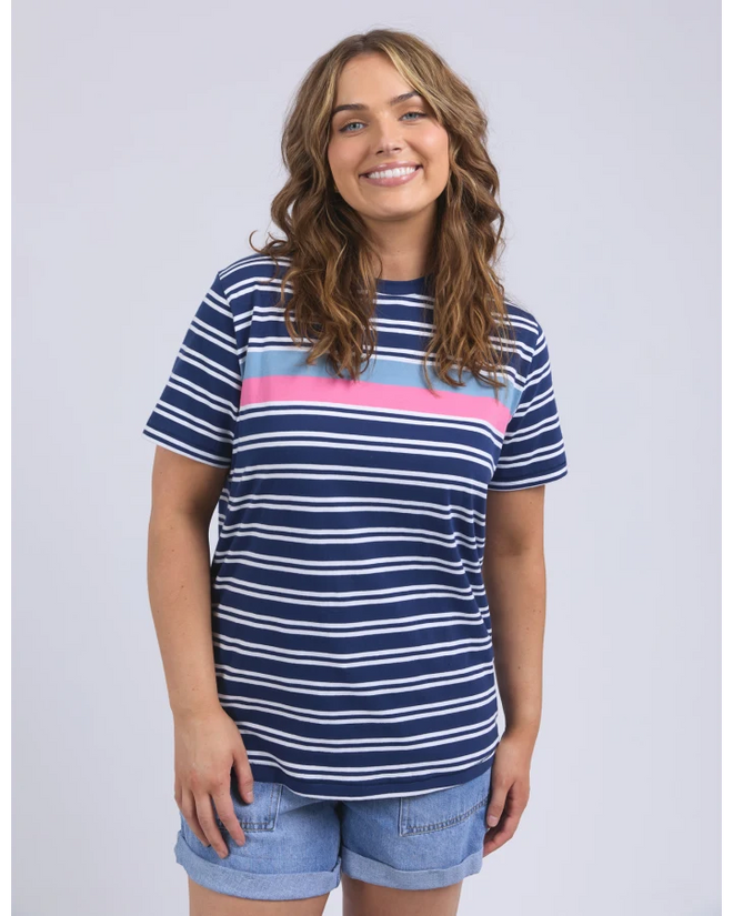 Elm Sylvia T Shirt Blue Depths