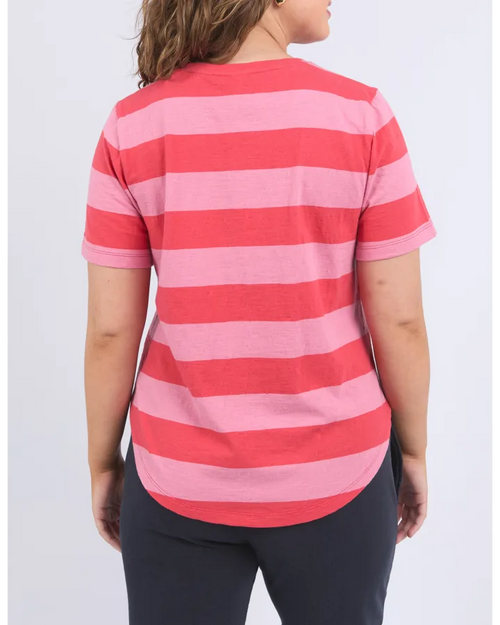 Elm Cayenne Spritz Chateau Rose Stripe T Shirt