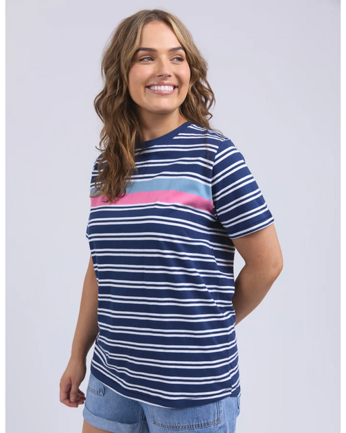Elm Sylvia T Shirt Blue Depths