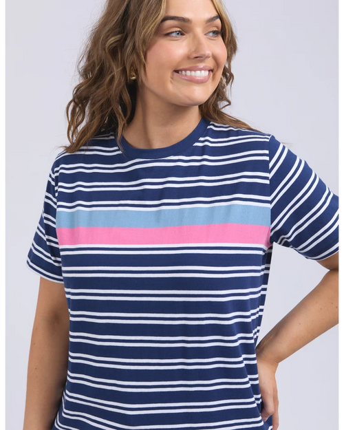 Elm Sylvia T Shirt Blue Depths