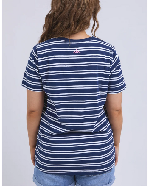 Elm Sylvia T Shirt Blue Depths