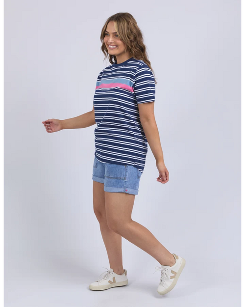 Elm Sylvia T Shirt Blue Depths