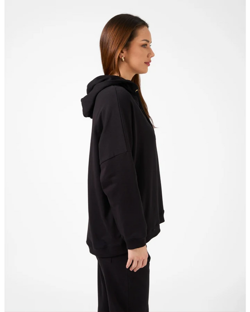 Stella and Gemma Essential Hoodie Black S&G Logo