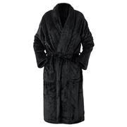 Brogo Micro Mink Dressing Gown Charcoal