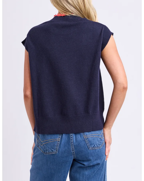 Elm Fishy Intersia Knit Navy