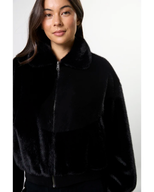 Stella and Gemma Gigi Black Fur Jacket