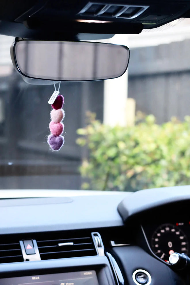 Grace and James Felt Heart Air Freshener Set Watermelon & Mint Spritz
