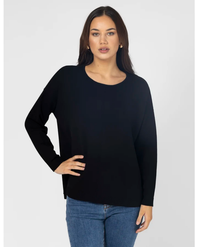 Stella and Gemma Halle Knit Top Black