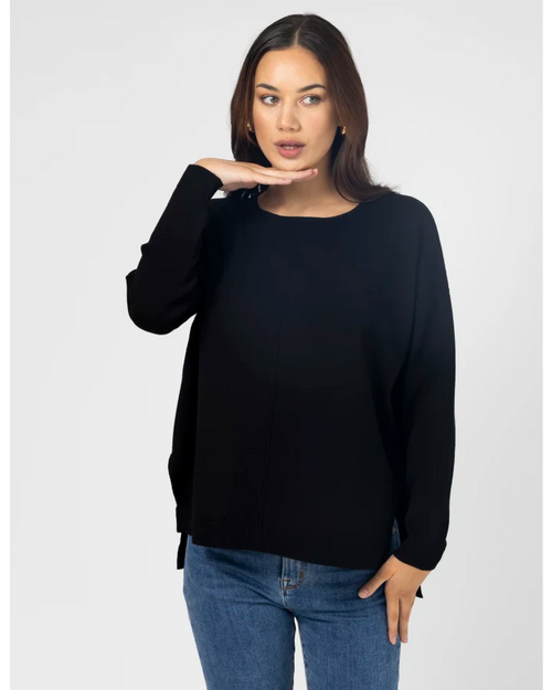 Stella and Gemma Halle Knit Top Black
