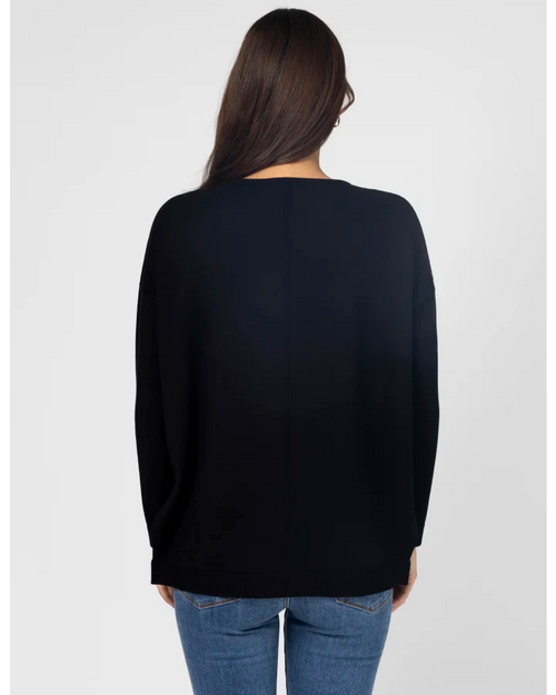 Stella and Gemma Halle Knit Top Black