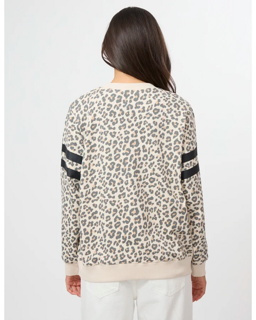 Stella and Gemma Leopard Essential Natural Rotation Sweatshirt