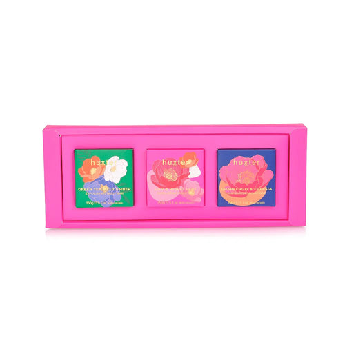 Huxter Exfoliating Body Bar Trio Grapefruit and Freesia