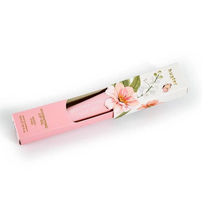 Huxter Hydrating Lip Oil Boxed Berry Pink