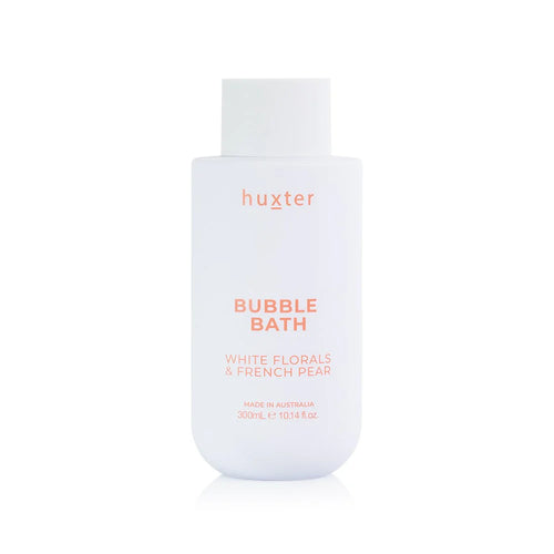 Huxter Bubble Bath Boxed White Florals & French Pear