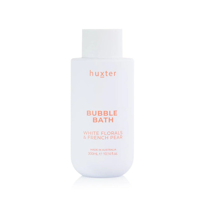 Huxter Bubble Bath Boxed White Florals & French Pear