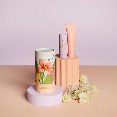 Huxter Lip & Hand Cream Duo White Florals & French Pear