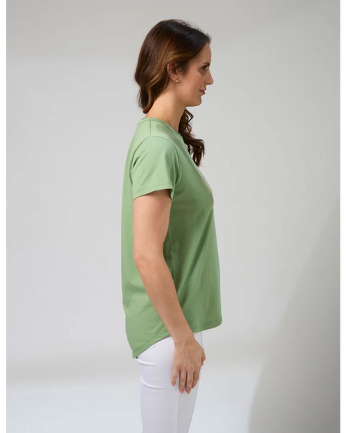 Stella and Gemma Vintage Green Ibiza T Shirt