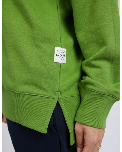 Elm Misty Vee Fleece Jungle Green