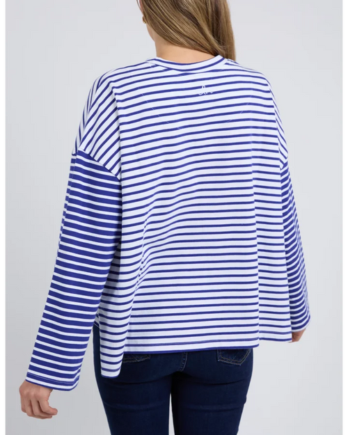 Elm Koki Sweatshirt Style Tee Deep Blue